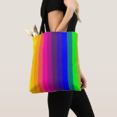 Kleurrijke Strepen Tote Bag (Dichtbij)