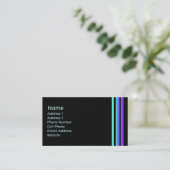 kleurrijke strepen visitekaartje (Staand voorkant)