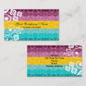 Kleurrijke strepen Visitekaartjes (Voorkant / Achterkant)