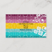 Kleurrijke strepen Visitekaartjes (Achterkant)