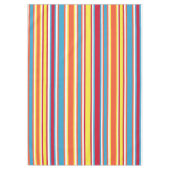 Kleurrijke strepen voor leuke verjaardagsfeestdeco tafelkleed (Voorkant)