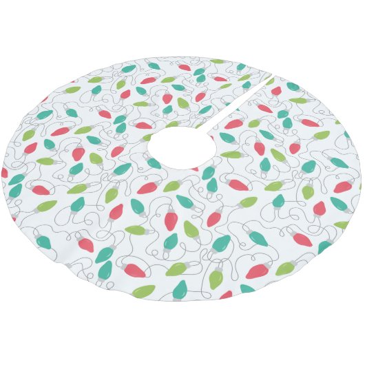 Kleurrijke String Lichten Kerstboom Rok (Gekanteld)