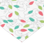 Kleurrijke String Lights Kerst Tafelkleed (Gekanteld)