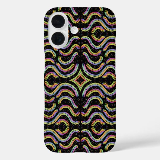 Kleurrijke String Touw Herhalend Patroon Kunst Case-Mate iPhone Case (Achterkant)