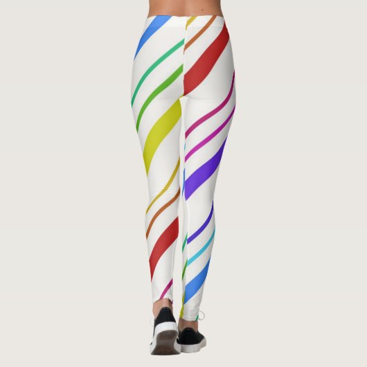 Kleurrijke Stripe Leggings (Achterkant)