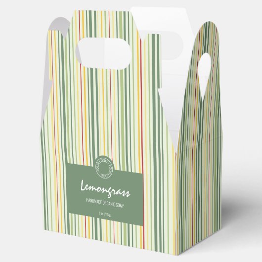 Kleurrijke Stripe Lijnen Zeepdoos Zakelijke Verpak Bedankdoosjes (Geopend)