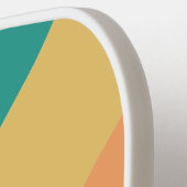 Kleurrijke Stripe Pastel Rainbow Kleur Script Naam Pickleball Paddle (Links Detail)