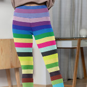 Kleurrijke Stripe Pattern Casual Sport Yoga Workou Leggings