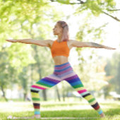 Kleurrijke Stripe Pattern Casual Sport Yoga Workou Leggings