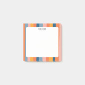 Kleurrijke stripes aangepast aan maat post-it® notes (Voorkant)