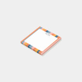 Kleurrijke stripes aangepast aan maat post-it® notes (Schuin)