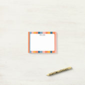 Kleurrijke stripes aangepast grafisch logo op maat post-it® notes (Op bureau)