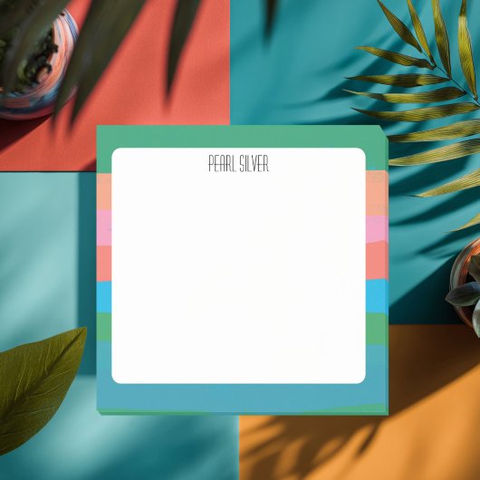 Kleurrijke stripes aangepast grafisch logo op maat post-it® notes