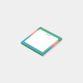 Kleurrijke stripes aangepast grafisch logo op maat post-it® notes (Schuin)