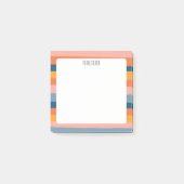 Kleurrijke stripes aangepast grafisch logo op maat post-it® notes (Voorkant)