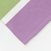 Kleurrijke Stripes aangepaste naam fleece dekens (Hoek)