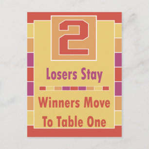 Kleurrijke Stripes Bunco-kaart #2 Briefkaart