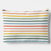 Kleurrijke Stripes Cosmetische Zak Etui (Achterkant)