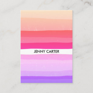 Kleurrijke Stripes Minimale Koel Visitekaartje