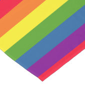 Kleurrijke stripes regenboogkleuren lange tafelloper (Hoek)