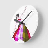 Kleurrijke stripfiguren wandklok (Hoek)