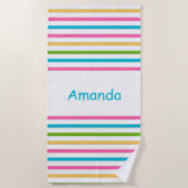 Kleurrijke stripper strandlaken (Voorkant)