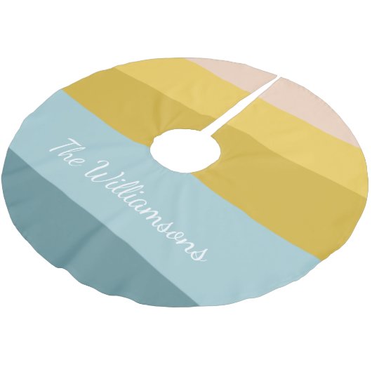 Kleurrijke strippes — Pastelnaam voor klapblok Kerstboom Rok (Gekanteld)