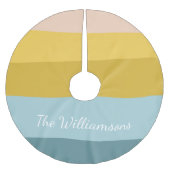 Kleurrijke strippes — Pastelnaam voor klapblok Kerstboom Rok (Voorkant)