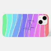Kleurrijke strips Case-Mate iPhone case (Achterkant (horizontaal))