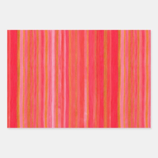 Kleurrijke strips inpakpapier vel (Voorkant 2)