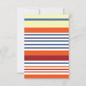 Kleurrijke strips, regenboogstrips, lijnen, bruilo RSVP kaartje (Achterkant)