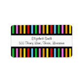 Kleurrijke strips, regenboogstrips, strips etiket (Voorkant)