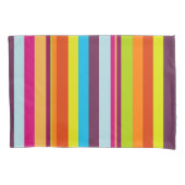 Kleurrijke strips, regenboogstrips, strips kussensloop (Voorkant)