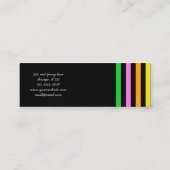 Kleurrijke strips, regenboogstrips, strips mini visitekaartje (Achterkant)