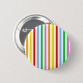 Kleurrijke strips, regenboogstrips, strips ronde button 5,7 cm (Voorkant /achterkant)