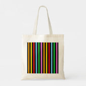 Kleurrijke strips, regenboogstrips, strips tote bag (Achterkant)