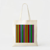 Kleurrijke strips, regenboogstrips, strips tote bag (Voorkant)