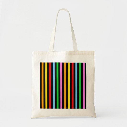 Kleurrijke strips, regenboogstrips, strips tote bag (Voorkant)