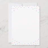 Kleurrijke Strooidonuts Kinderverjaardag Kaart (Achterkant)