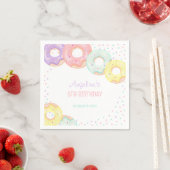Kleurrijke Strooidonuts Kinderverjaardag Servet (Insitu)