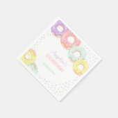Kleurrijke Strooidonuts Kinderverjaardag Servet (Hoek)