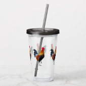 Kleurrijke strooproosters Acryltrommels Acryl Drinkbeker (Achterkant)