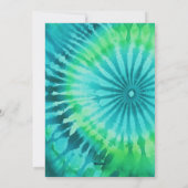 Kleurrijke stropdas Dye Blue Green - 3 fotocollage Feestdagenkaart (Achterkant)