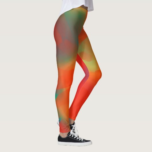 Kleurrijke Stropdas-kleurstof Leggings (Rechts)