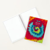Kleurrijke Stropdas-kleurstof Notitieboek (Binnen)