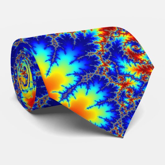 kleurrijke stropdas Mandelbrot (Opgerold)