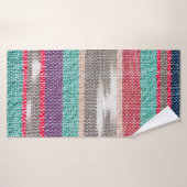 Kleurrijke structuur, patroon, achtergrond badhanddoek (Badhanddoek)