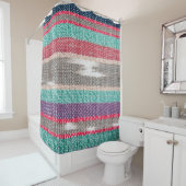 Kleurrijke structuur, patroon, achtergrond douchegordijn (In situ)