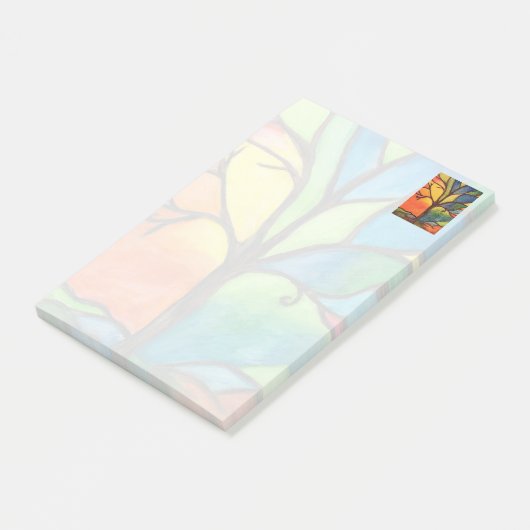 Kleurrijke structuur Post it Note Pads (Schuin)