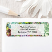 Kleurrijke Succulent Garden Etiket (Insitu)